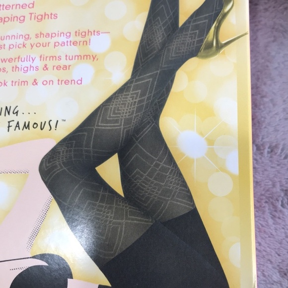3 Pairs Star Power By Spanx Shaping Tights Diamond Daze Black New - Picture 5 of 7